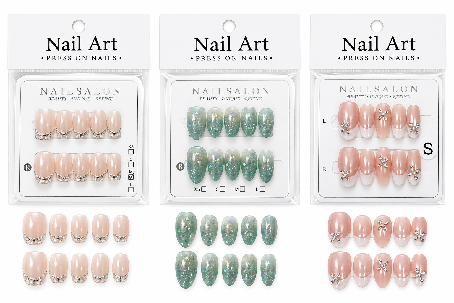 Full Cover Press-On / Glue-On Nails